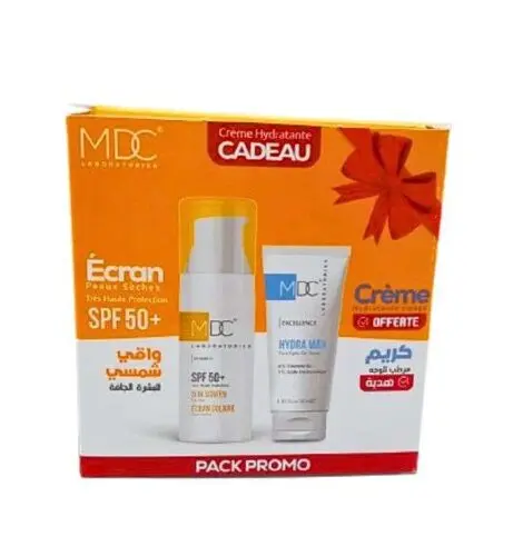MDC PACK PROMO SYNERGY ECRAN SOLAIRE PS SPF50+ 50ML + HYDRAMAX CREME 50ML OFFERTE