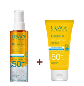 URIAGE BARIESUN CREME SPF50+ 50ML+BARIESUN EAU SOLAIRE SPF50+ 200ML PACK PROMO